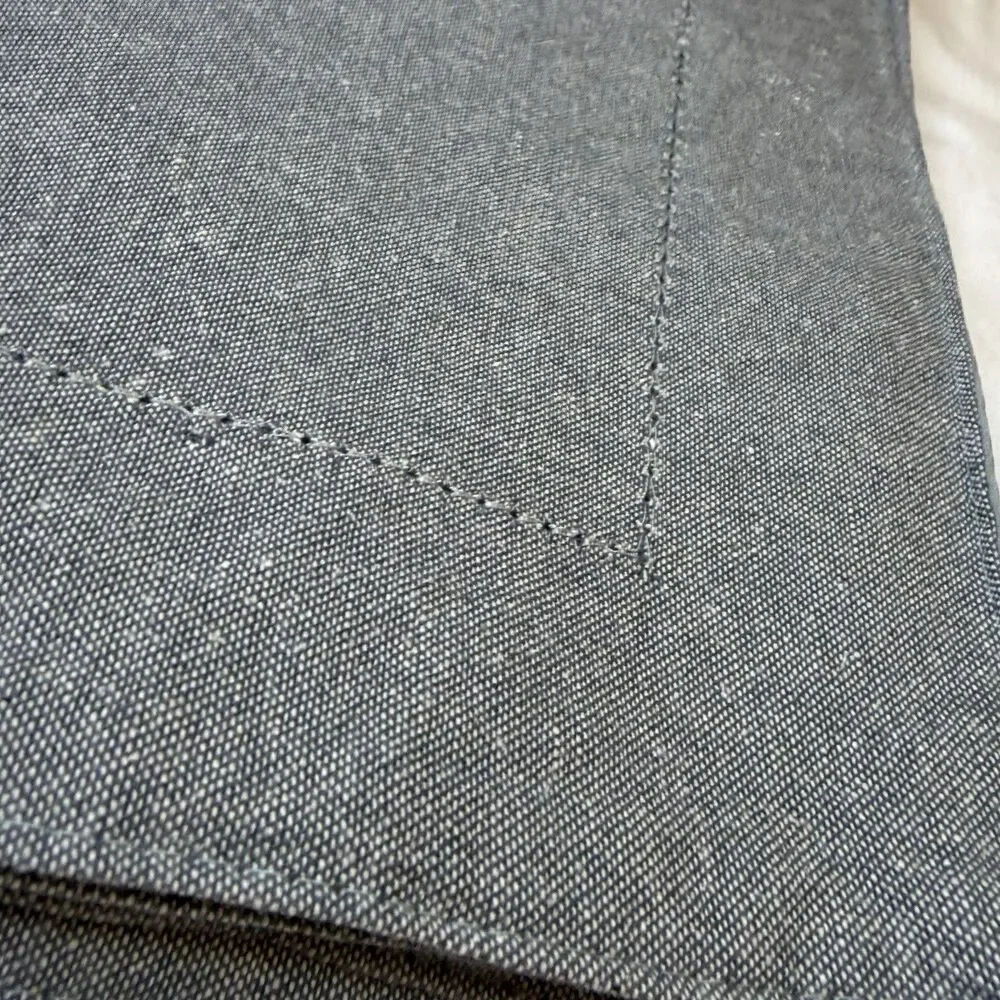 Hobby Lobby Set of 6 Gray Cotton Solid Rectangular Placemats 13 x 18